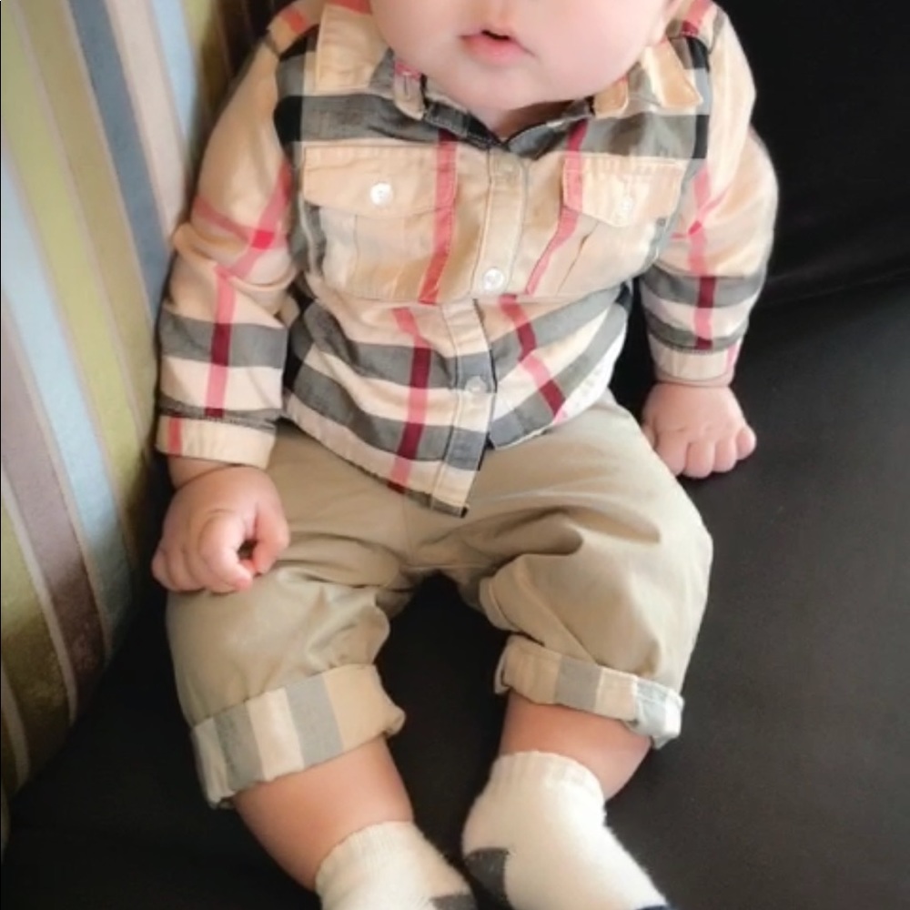 Burberry outfit 6 month